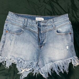 Cello Women's Blue Denim Shorts